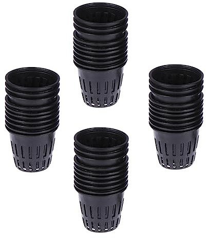 BESTonZON 80piezas Maceta De Hidropónica para Plantas Vasos De Malla Ranurada para Cultivo Hidropónico Jardín Sin Suelo