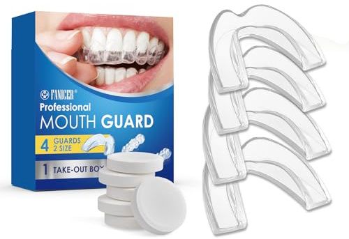 Ferula de Descarga Dental para Bruxismo, Protector Bucal Nocturno en 2 Tamaños - Guarda Dental Anti Rechinar, Ideal para Dormir y Deporte (Incluye Caja)