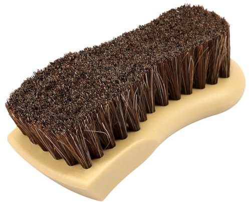 Cepillo de limpieza de cuero y tapicería, cepillo de crin de caballo de alta calidad para limpiar asientos de coche, sofás de cuero, cerdas súper suaves con mango de madera para interiores de