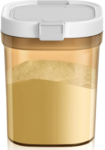 Aolso Baby Milk Powder Dispenser Pot,1800ml Formula Dispenser Pots with Lid & Spoon,Baby Formula Container for Milk Powder, Coffee, Cereal, Flour