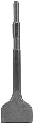 Bonbela Ciseau de Retrait de Carrelage Ciseau de Maçonnerie Ciseau à Rainurer pour Béton Brique Pierre Marteau à Tige Hexagonale Foret avec Acier 40CR traité Thermiquement 280 Mm (Large plat)