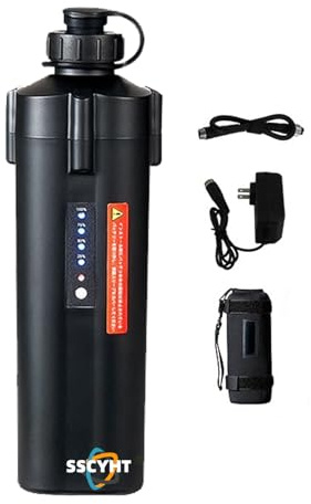 SSCYHT 14.8v10000mah+0.4m Line, Batteria per Mulinello da Pesca Elettrico 14,8 V 3500 mAh 5000 mAh 7000 mAh 10000 mAh Batteria al Litio con Display per verricello Elettrico da Pesca in Mare