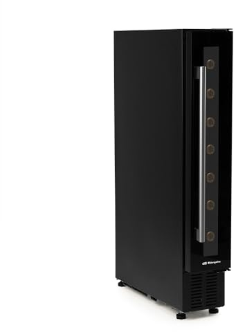 Orbegozo Vinoteca para vinos VCE 700, 7 botellas, 20 litros, refrigeración por compresor, negro, apta para encastrar.