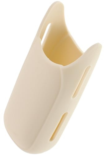 Hoement Manicotto in Silicone Resistente al Calore per Arricciacapelli e Strumenti per Chioma, Copertura Isolante Beige per Protezione da Scottature in Casa e Viaggi di Lavoro