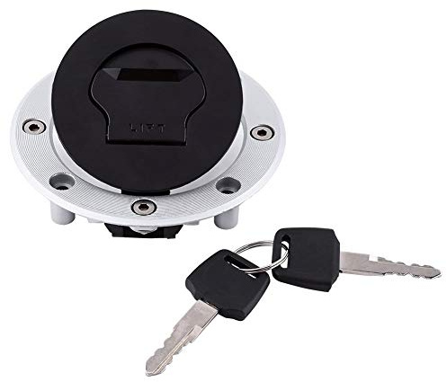 Tankdeckel, Tankdeckel, Gasbehälter mit 2 Schlüsseln aus Aluminium, für Motorrad