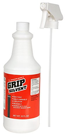 Dynacraft Golf Grip Solvent (Non-Toxic & Non-Flammable) 32 oz Bottle Bundle with Trigger Sprayer, White