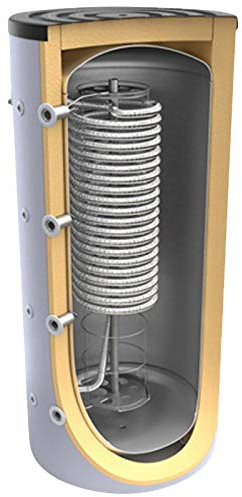 Hygienespeicher, Boiler mit Edelstahlwellrohr, ohne zusätzlichen Wärmetauscher - legionellenfreien Trinkwasseraufbereitung, Pufferspeicher, Trinkwasserspeicher 500 L Liter