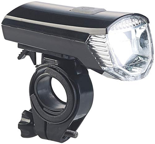 PEARL Fahrradlampe: Akku-Fahrradlicht mit Cree-LED & Lenker-Halter, 120 Lumen, USB, IPX4 (Cree Fahrradlampe, LED Fahrrad, e Bike)
