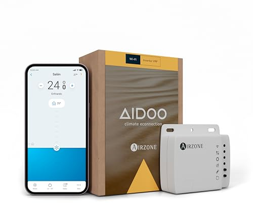 AIRZONE - Aidoo Control WiFi para Aire Acondicionado - Compatible con Toshiba AZAI6WSCTOS - Control Remoto de Aire Acondicionado y Programación vía App - Compatible con Google Home y Alexa