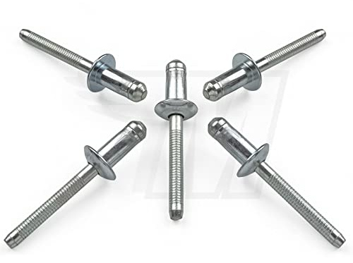 10x Universal Stahl Niete 6,5 x 16,3 mm