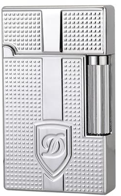 (Verkauft ohne Kerosin) Vintage Kerosin Feuerzeuge Klassische Weiche Flamme Feuerzeug Retro Design Geschenk (Silber)