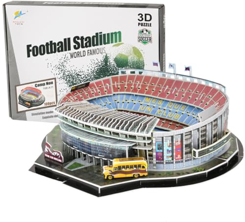 3D Fußballstadion Puzzle Spielzeug Modell Klein Bauen Baukästen (100pcs)