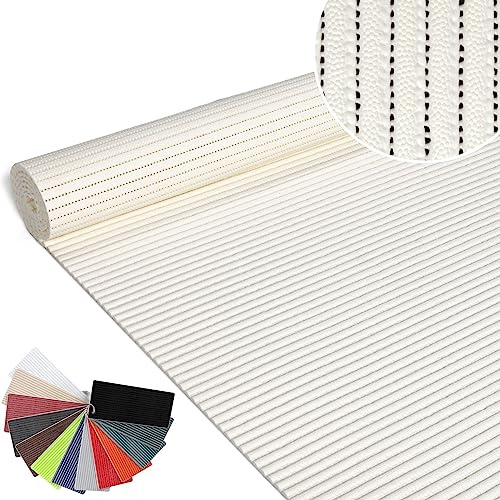 ANRO Badematte Weichschaummatte Bad- und Duschvorleger Antirutsch Badläufer Uni Weiß 180x130cm