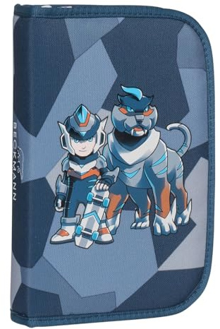 Beckmann Federmäppchen Pencil Case Tiger Race blau