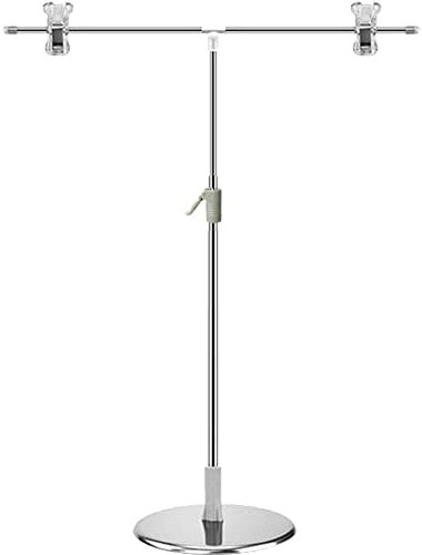 Tsffae Supports De Toile De Fond pour Photographie, Cadre Réglable en Forme De T, Système De Support avec Pinces pour Prise De Vue en Photo