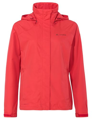 VAUDE Escape Bike Light Regnjacka Dam – Fodrad regnjacka med 2-lagers membran, reflekterande, vattentät jacka 412 g – idealisk för cykelturer