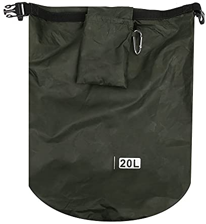 PerGar Sac Sec Extérieur, Sac Sec Extérieur Pliable en Baril étanche en PVC, Sac étanche, Sacs Secs pour Kayak étanche, Sac de Plage étanche (20L)