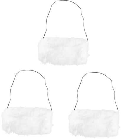 HANABASS 3stücke Faux Fur Hand Muffs Für Damen Super Warme Winter Armwärmer Für Hochzeiten Und Partys Kuscheliger Kunstpelz Accessoire Für Kalte Tage