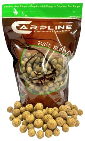 Carpline24 Premium Boilies Tinuts Tigernuss - 1 kg - 20 mm - Karpfenköder zum Angeln, Futterboilies zum Anfüttern von Karpfen, Carp Baits, Angelfutter mit Lockstoff