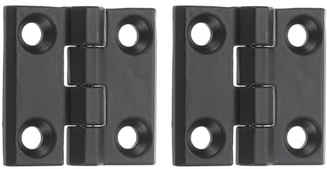 QUARKZMAN 2 Piezas De Bisagras Ajustables De 180 Grados, 40mmx40mm Bisagras De Hoja De Bloqueo De Aleación De Zinc, Bisagra De Hoja Abatible Para Puertas Plegables Para Cajas, Negro