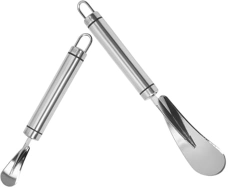 BEBEMOKO 2pezzi Coltello Per Pompelmo in Acciaio Sbucciatore Per Agrumi Apriscatole Per Frutta Da Cucina Utensile Per Sbucciare Arance Pelapatate Da Cucina Multifunzionale