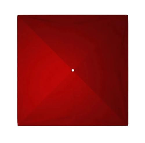 2,5/3,0 Meter Sonnenschirm for den Außenbereich, auswechselbares Tuch ohne Ständer, Baldachin, Zelt, Pavillon-Abdeckung, quadratisches Camping-Schattentuch for die Gartenterrasse(Wine Red only Cloth,3