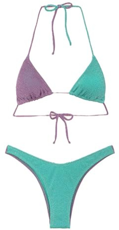 F**k Bikini Lilla/verde Acqua FK25-0930 LILLA/VERDE ACQUA S