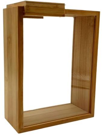YIZITU Contenitore per alimenti in bambù con coperchio scorrevole in legno, contenitore per alimenti, contenitore per alimenti per prodotti secchi, organizzazione cucina, contenitore in legno di bambù