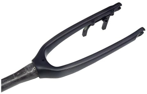 LQVAIPT Carbonfaser-Mountainbike-Starrgabeln 26 27,5 29 Zoll konisches Rohr 1~1/8 Zoll gewindelose Scheibenbremse Faltradgabel QR 9X100mm Ultraleicht vorne 3(Blackmatte,16)