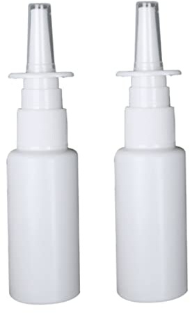 Hilai Botellas de Spray Nasal de 30 ml, contenedor de Botella de pulverizador de Nariz Recargable de plástico vacío, 2 uds.
