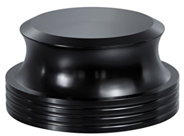 Dynavox Plattenspieler-Stabilizer PST420, Auflagegewicht aus Aluminium für Plattenspieler, Gewicht 420 g, Schwarz