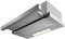 Cecotec Campana Extractora Telescópica 60 cm Bolero Flux TLM 606500 Inox A. Motor 165W, Potencia Succión 650m3/h, Control Mecánico, 2 Niveles de Potencia, Luz y Filtro de Carbono, Acabado Inox