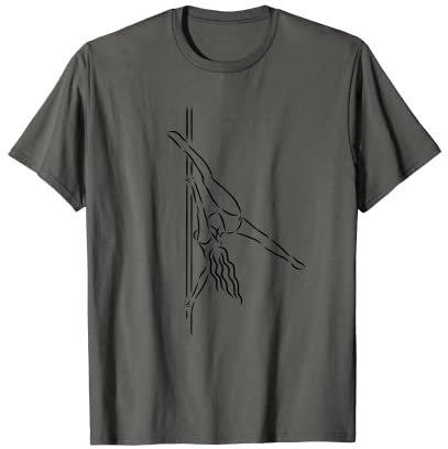 Minimalistische Pole Dancer T-Shirt