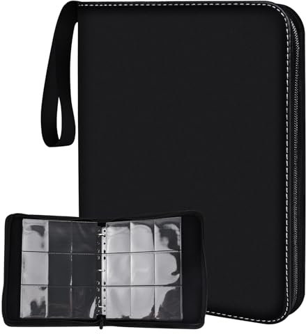 720 Pockets Sammelkarten Album – Sammelmappe mit 9-Fach Taschen und Obenöffnung – Binder für Karten & Fotos – 40 Seiten Sammelalbum für Spielkarten, Trading Cards (B)