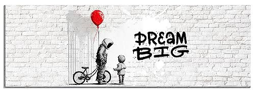 decomonkey - Tableau Acoustique Mots a 135x45 1 Pièce - Impression sur Toile Décoration Maison Isolation Peinture Image Phonique Déco Bureau Panneaux Acoustiques