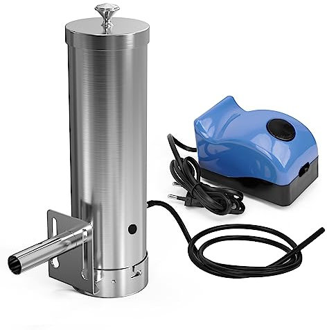 DOBADN 304 Edelstahl Kaltrauchgenerator, Tragbares Räucherofen Elektrisch Zum Räuchern von Lebensmitteln und Fleisch, BBQ Rauch-Erzeuger