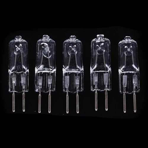 WYLIELAMSH 5PCS 220V G5.3 Halogenlampen 20W35W50W75W100W150W200W 2 Pin 220 Vol Ersatz für Duftlampen Torten-/Ölwärmer 50W