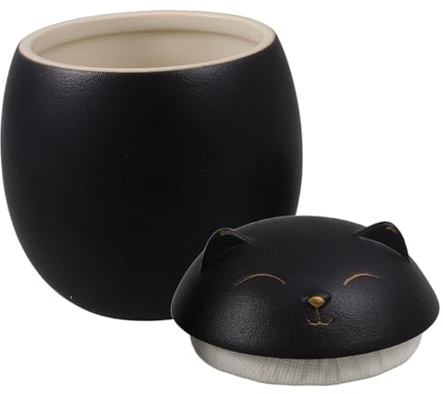 Cabilock Cat Tea Canister Ceramic Storage Jar Airtight Tea Container Cute Figurine