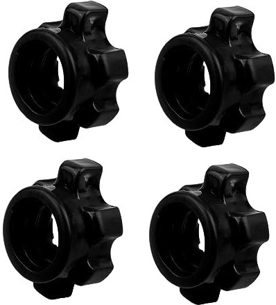 BESPORTBLE 4pcs Dumbbell Bar Nut Screw Clamp for Standard Dumbbells Easy Installation Fitness Accessory for Home Workouts Inner Nuts