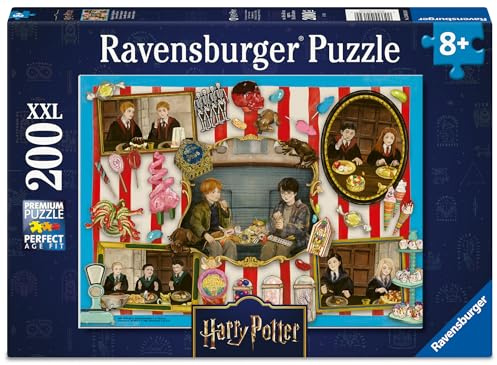Ravensburger Puzzle Harry Potter Magische Süßigkeiten - 200 XXL Teile | 200 XXL Teile Harry Potter Puzzle, Kinderpuzzle ab 8 Jahre, Ravensburger Qualität