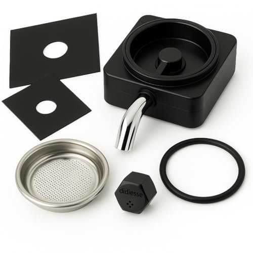 marketcaffe Kit Assistenza Completo per Didiesse Frog | Portacialda con Beccuccio + Dado + Filtro Inox + Guarnizione + 2 spessori | Manutenzione Macchina da Caffè a Cialde- (Kit-01)