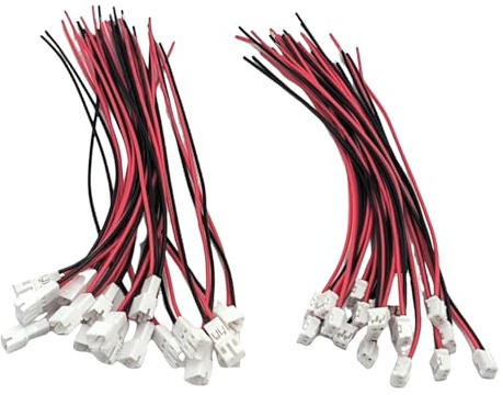 20 paia di connettori JST-PH 2.0 maschio e femmina a 2 pin, 2 pin, passo 2,0 mm, 15 cm, 26 AWG
