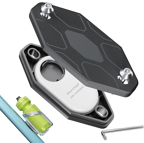 EFEALL Support de vélo pour SmartTag2, support de bouteille d'eau caché sous le vélo avec vis antivol, support de vélo étanche pour Samsung Smart Tag 2, support de vélo GPS Tracker Mount Hidden Water
