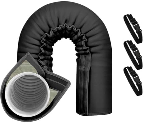 Eastuy Protection Portable pour Tuyau de Climatisation | Isolation Pour Tuyaux De Climatiseur - Enveloppe Isolante Triple Couche Ajustable pour Usage Intérieur et Extérieur - Diamètre 13 cm et 15 cm
