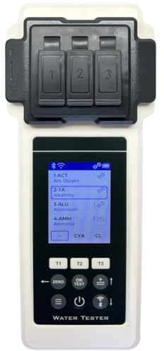 PoolLab 2.0 Extra-Zubehör (Aufbewahrungskoffer & Wasserstandsausgleicher) – Pool Wassertestgerät – 27 Parameter – WiFi, Bluetooth, App – Für Pool, Spa und Whirlpool