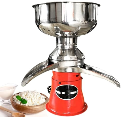 Écrémeuse Électrique Bol 5 L Séparateur de Crème 50 L/h Centrifuge en INOX 10500 TR/Min pour Séparer Produire Divers Laits Écrémé