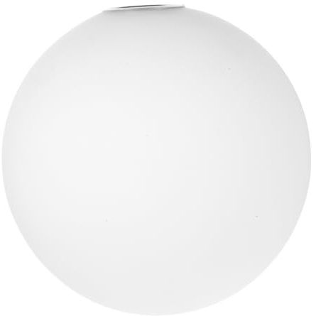 TOGEVAL Paralume Design Moderno in Vetro Bianco Opaco Luce Soffusa per E27 per Interni ed Esterni