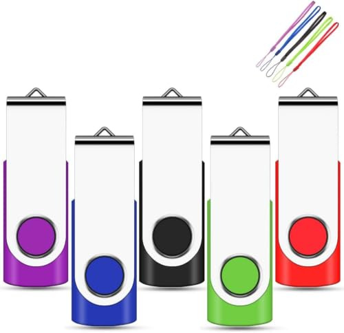 8GB USB Stick 5 stück Mehrfarbig USB 2.0 Speicherstick USB Sticks Data Datenspeicher Mehrfarbig