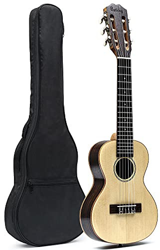 Guitalele Reisegitarre 6 Saiten Ukulele Mini Gitarre mit Gigbag