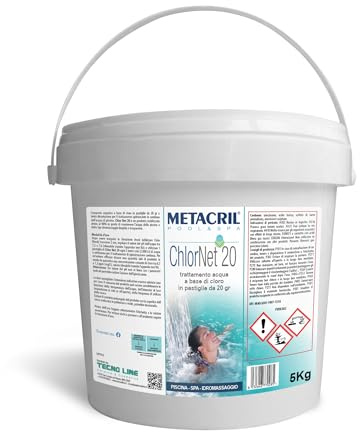 Metacril Chlor Net 20, Tricloro in past. da 20gr a lenta dissoluzione - 5KG